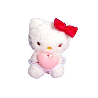 Cute Plush soft imported quality (Hello kitty With heart 25cm)