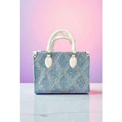 Premium quality Denim luxury hand bag(sky blue)