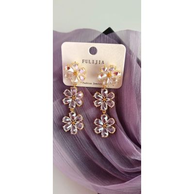 Anti tarnish premium quality crystal earring