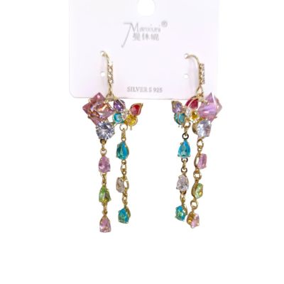 Premium quality Antitarnish crystal earring
